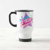 Fattie Plus Größe Regenbogen Retro 90er Nostalgie Reisebecher (Links)