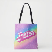 Fattie Plus Größe Regenbogen Retro 90er Nostalgie Tasche (Vorderseite)