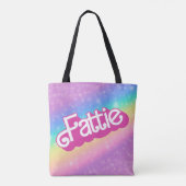 Fattie Plus Größe Regenbogen Retro 90er Nostalgie Tasche (Rückseite)