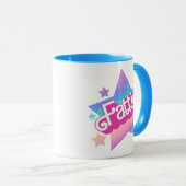 Fattie Plus Größe Regenbogen Retro 90er Nostalgie Tasse (VorderseiteRechts)