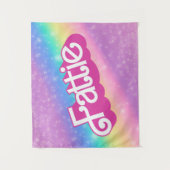 Fattie Plus Größe Regenbogen Retro 90er Nostalgie Wandteppich (Vorderseite)