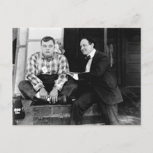 Fatty Arbuckle & Harry Houdini Postcard Postkarte (Vorderseite)