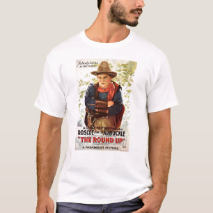 Fatty Arbuckle The Round Up Stummfilm T-Shirt