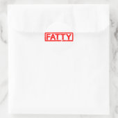 Fatty-Briefmarke Runder Aufkleber (Tasche)