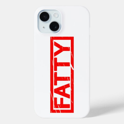 Fatty Stamp Case-Mate iPhone Hülle (Rückseite)