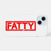 Fatty Stamp iPhone 15 Hülle (Rückseite (Horizontal))