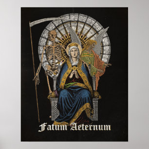 Fatum Aeternum - Gotisches Design Poster