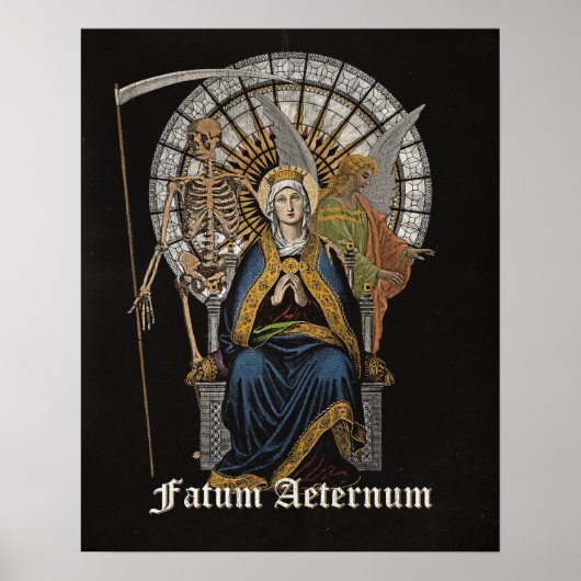 Fatum Aeternum - Gotisches Design Poster (Vorne)
