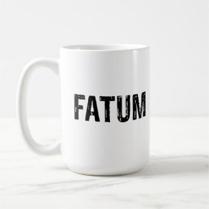 Fatum. Schicksal in der lateinischen Sprache Kaffeetasse