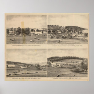 Fauber, Randolph, Dudley, Mish Wohnsitze Poster