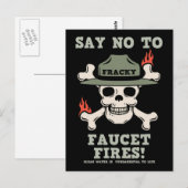 Faucet Fires Postkarte (Vorne/Hinten)