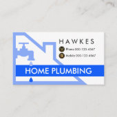 Faucet Leaking Under Roof Building Frame Visitenkarte (Vorderseite)