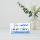 Faucet Pipeline Leaking Blue Waters Visitenkarte (Stehend Vorderseite)