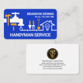 Faucet Piping Handyman Tools Border Visitenkarte (Vorne/Hinten)