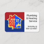 Faucet Piping Home Plumbing Frame Visitenkarte (Vorderseite)