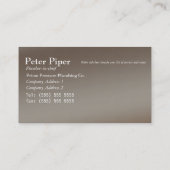 Faucet Plumber Plumbing Service Business Card Visitenkarte (Rückseite)
