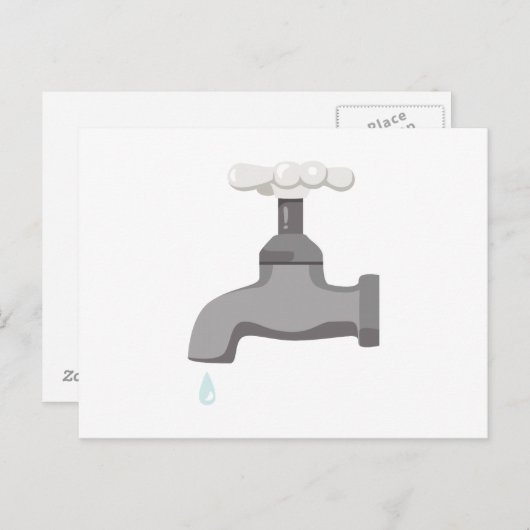 Faucet Postkarte (Vorne/Hinten)