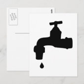 Faucet Postkarte (Vorne/Hinten)