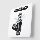 Faucet Quadratische Wanduhr (Winkel)