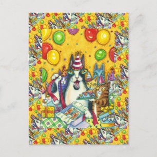 Fauchen und FITZ KATZEN, KÄTZCHEN, MÄUSE, LUSTIGER Postkarte