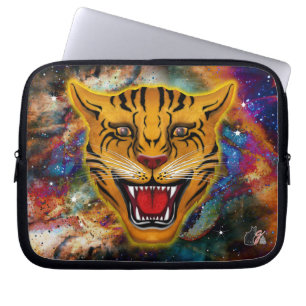 Fauchender Tiger-Nebel Laptopschutzhülle