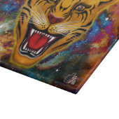 Fauchender Tiger-Nebel Schneidebrett (Ecke)