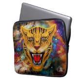 Fauchender Tigernebel Laptopschutzhülle (Vorderseite Links)