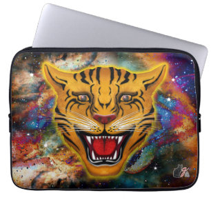 Fauchender Tigernebel Laptopschutzhülle