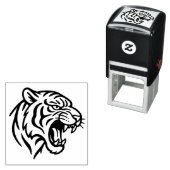 Fauchendes Tigerprofil Permastempel (Beispiel)