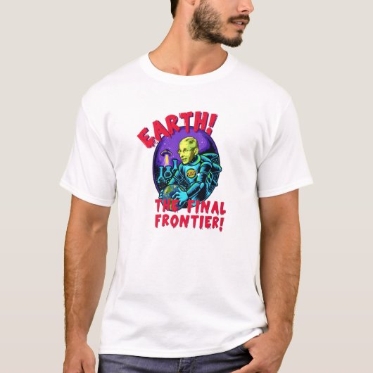 Fauci Alien UFO Weltraum Funny Conservative Ant T-Shirt (Vorderseite)