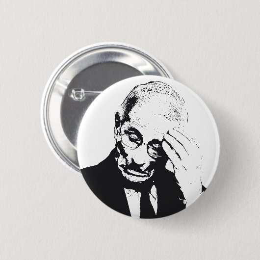 Fauci Facepalm Button (Vorne & Hinten)