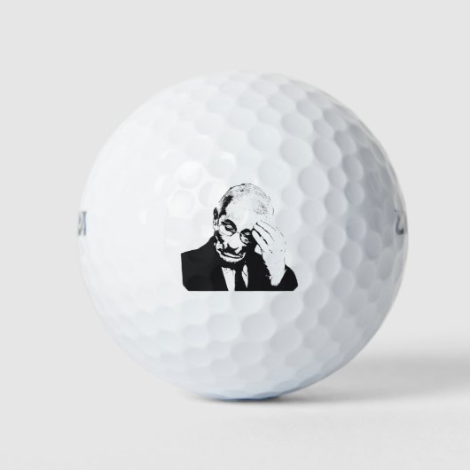 Fauci Facepalm Golfball (Vorderseite)