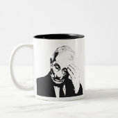 Fauci Facepalm Zweifarbige Tasse (Links)