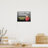 Fauci für das Gefängnis - Anti-Anthony Fauci Poste Poster (Küche)
