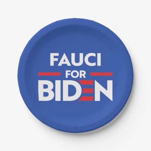 FAUCI FÜR JOBIDEN PAPPTELLER (Vorderseite)