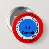 Fauci-Ouchie-Impfung Got Button (Vorne & Hinten)