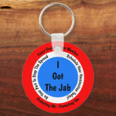 Fauci Ouchie Impfung Ich Got Jab Schlüsselanhänger (Vorderseite)