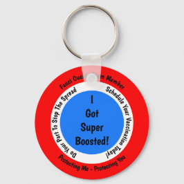 Fauci Ouchie Impfung Ich Got Super Boosted Schlüsselanhänger