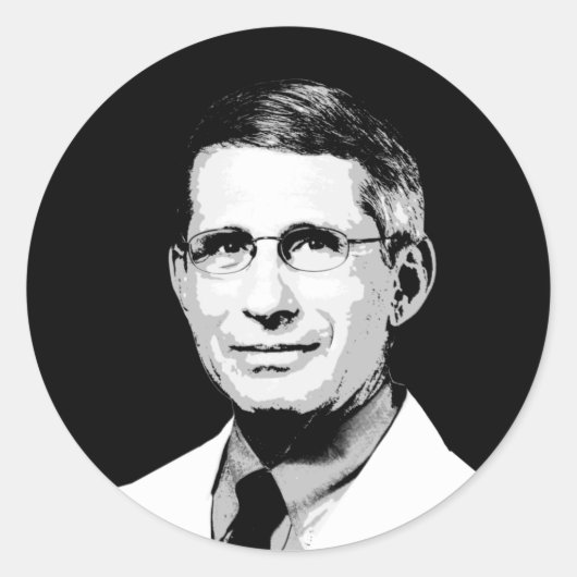 FAUCI RUNDER AUFKLEBER (Vorderseite)