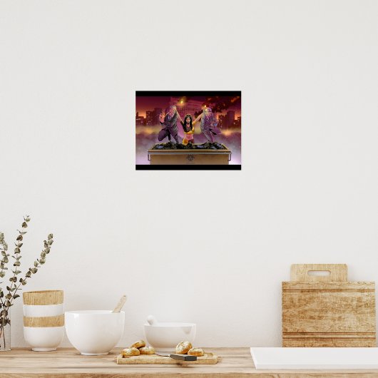 Fauci und Biden Bin Poster (Küche)