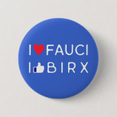 Fauci vs Birx |Liebe oder so? | Funny | Corona Button (Vorderseite)