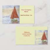"Faul-tägiges Segel-" Visitenkarte (Vorne/Hinten)
