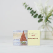 "Faul-tägiges Segel-" Visitenkarte (Stehend Vorderseite)