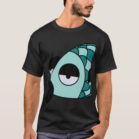 FAULE BLAUE FISCHE T-Shirt (Vorderseite)