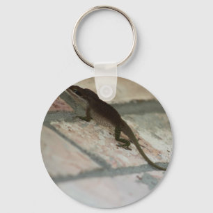 Faule Eidechse Schlüsselanhänger