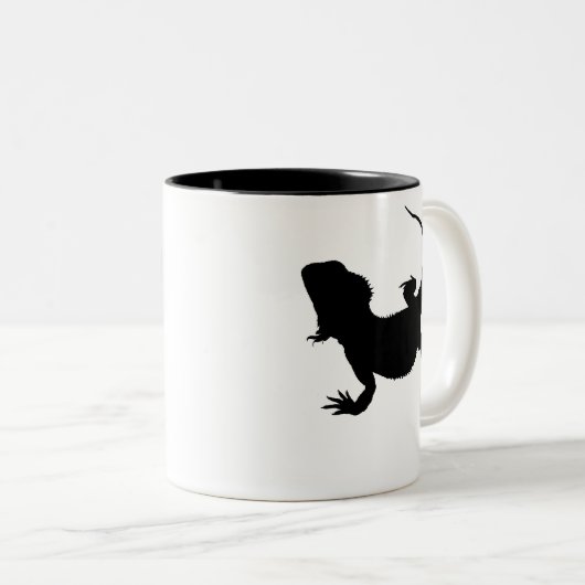 Faule Eidechse Zweifarbige Tasse (VorderseiteRechts)