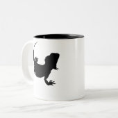 Faule Eidechse Zweifarbige Tasse (Vorderseite Links)