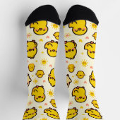 Faule Enten - Schön sonnendurchflutete Ducklings Socken (Oben)