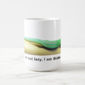 Faule grüne Gecko-Tasse Kaffeetasse (Mittel)