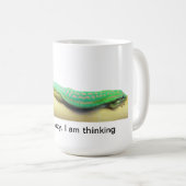 Faule grüne Gecko-Tasse Kaffeetasse (VorderseiteRechts)